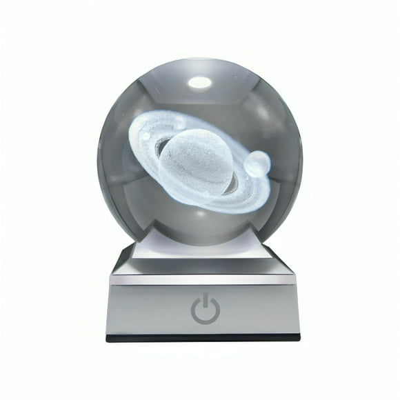 Bola de Cristal LED RGB Diseños 3D Multicolor Saturno