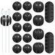 thumbnail image 1 of Organizador de cables WDBmla – Pack de 16 clips negros, 1 of 7
