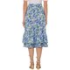 thumbnail image 3 of INSPIRE CHIC Faldas de Chifón para Mujer Cintura Elástica Volantes en Capas Faldas Midi Florales Azul Marino-Floral M, 3 of 6