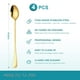 thumbnail image 2 of 4 cucharas de té helado de mango largo, cucharas para mezclar cócteles, cucharas de café de acero inoxidable (cabeza de cuchara ovalada), 2 of 6