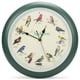 thumbnail image 1 of Reloj de pared Mark Feldstein Audubon Singing Bird 33 cm, color verde, 1 of 8