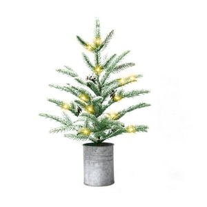 Árbol De Navidad Varmax Mini De 60 Luces De 2 Pies Con Estilo Rústico