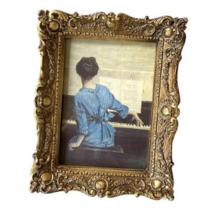 Magideal - Marco De Fotos Vintage Marco De Fotos Colgante De Pared De Mesa Adornado Antiguo Para Decoración Del Hogar, Galería De Fotos, Adorno De Sala De Estar