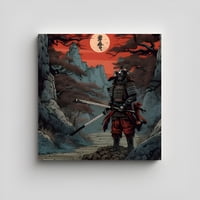 Genérico - Cuadro Samurái Japonés Ukiyo-E 50X50 Cm