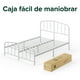 thumbnail image 5 of Base de cama de metal blanca HEIDI Zinus King 180x200x30cm, 5 of 6