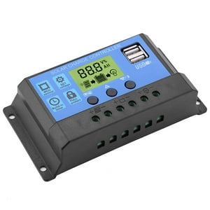 Soliot - Regulador Carga Solar Digital 12V 24V 10A 2Usb