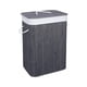 thumbnail image 1 of Cesto Canasto Ropa Sucia Bambu Whitmor 60cm Con Tapa Y Asa Negra, 1 of 3