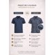 thumbnail image 3 of Polera Pique/polo Basica 100% Algodon Manga Corta 240g/m Negro S Lisa, 3 of 3