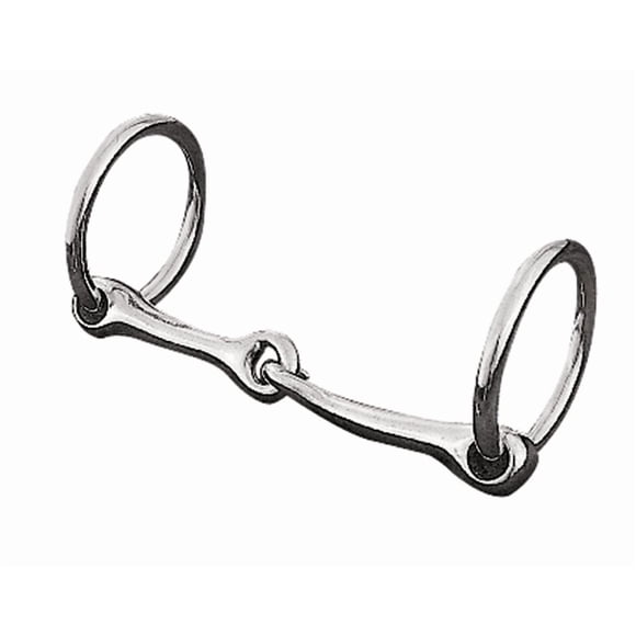 Cabezazo de anilla suelta Snaffle Weaver Equine 11 cm para poni, níquel
