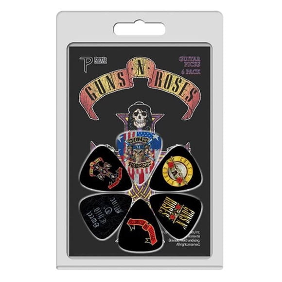 lp-gnr2 Pack Uñetas 6 Guns and Roses Perris Leathers