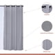 thumbnail image 3 of Set de Cortinas 8 Piezas Rústico Argolla 140x220 Gris, 3 of 3