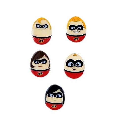 Set Disney Incredibles Pixar 5 Pines De Intercambio De Huevos Surtidos