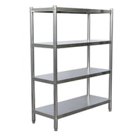 Prochef - Estante 4 Bandejas Lisas. 100X50X155 Cm. Acero Inox