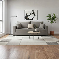 Construcsofá - Sofa Aurelia 3 Cuerpos Tela Gris