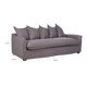 thumbnail image 3 of Sofa Tela 3 Cuerpos 5 Cojines Relax Gris, 3 of 7