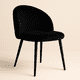 thumbnail image 1 of Pack de 2 Sillas Berna Velvet Base Negro, 1 of 2