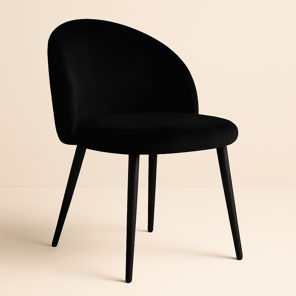 Oh! Mi Hogar ® - Silla Berna Velvet Base Negra