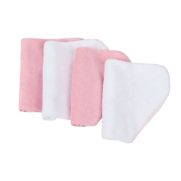 Set Toallitas Unisex Rosado TU