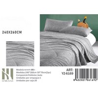 Mundo Shopping - Plumon Con Diseño Gris King Imusa260X240Cm