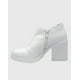 thumbnail image 2 of Botin para mujer charol con taco Blanco, 2 of 4