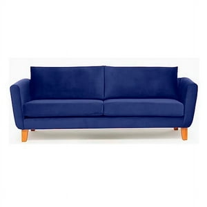 Barra Design - Sofá Thomas 210 Felpa Azul
