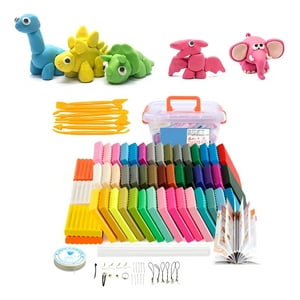 Genérica - Kit Arcilla Polimérica 50 Colores + Accesorios Diy