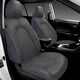 thumbnail image 2 of Juego completo de fundas de asiento de coche CAROMOP de piel sintética de lujo, color gris, 2 of 9