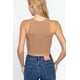 thumbnail image 3 of Saronite Top Corto Básico de Tirantes con Cuello Halter, Color Marrón Madera (para Mujer), 3 of 4