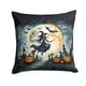 thumbnail image 1 of Cojín Flying Witch Halloween 14x14, 1 of 6