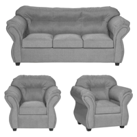 Genérico - Juego De Living Catalina 311 Gris