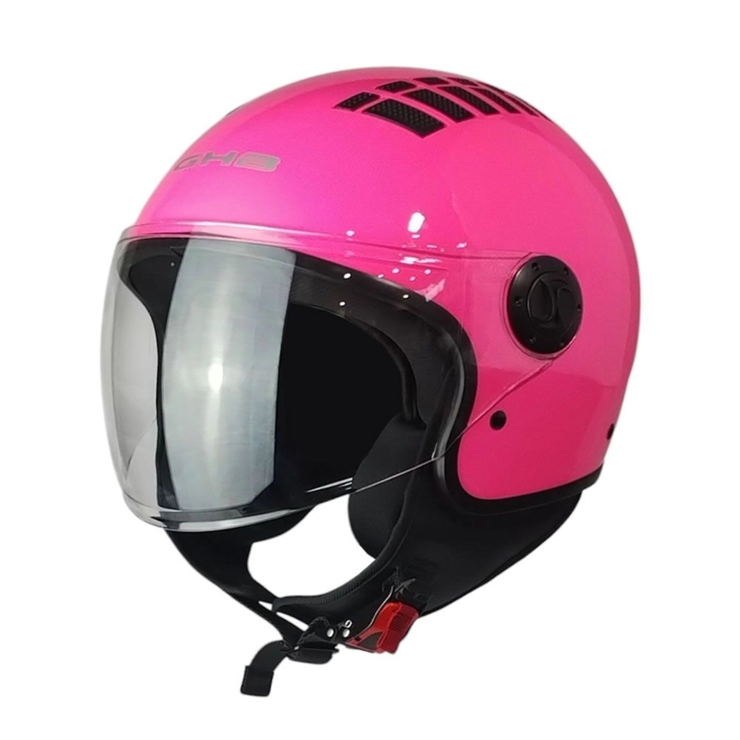 Casco Abierto Ghb 230 Rosa Talla M
