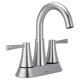 thumbnail image 1 of Grifo de baño Moen Ronan Chrome con dos manijas, 10 cm, juego central, 1 of 8