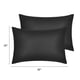 thumbnail image 5 of REGALWOVEN Juego de 2 Fundas de Almohada de Satén para Cabello y Piel, Fundas de Almohada Refrescantes, Regalo para Mujeres y Hombres Negro Queen, 5 of 7