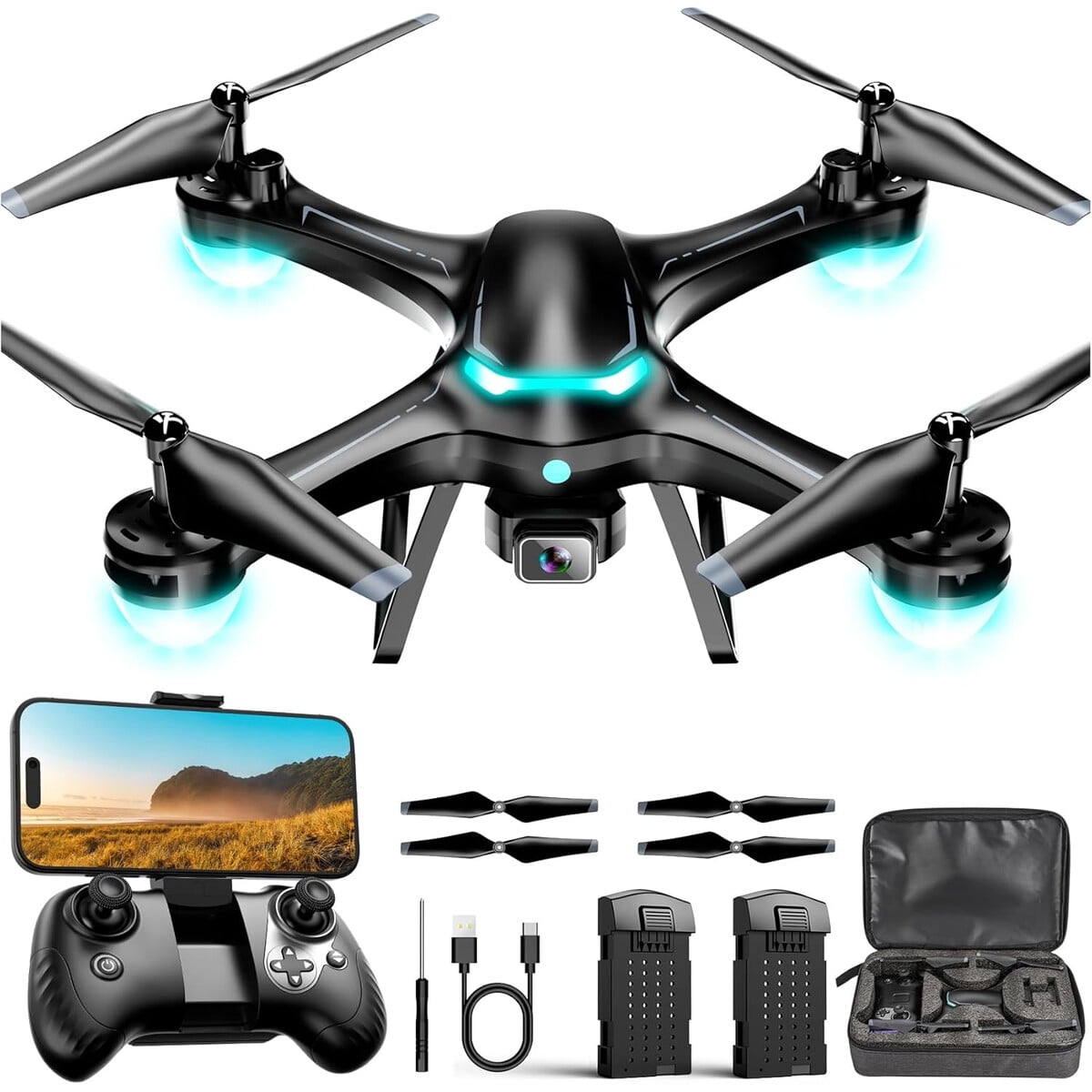 Drone Hiturbo Jy013 Camara 1080p Control Remoto Wifi