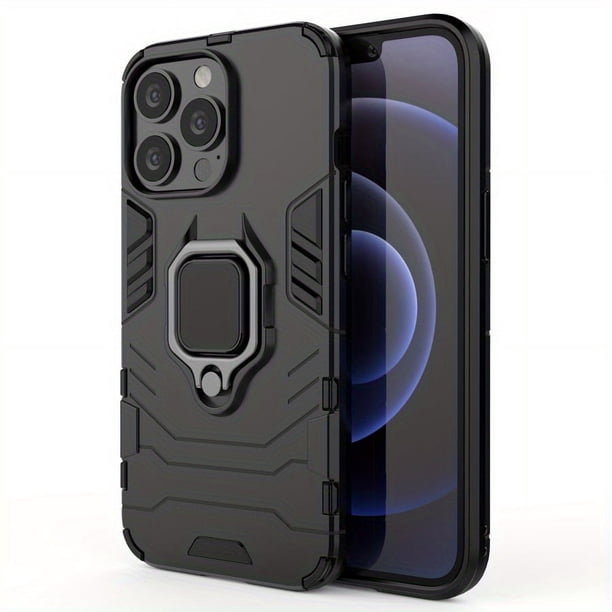 Shockproof Armor Case for iPhone: Protect Your Phone with Shockproof Coque Cover & Ring Holder Stand!