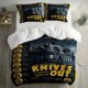 thumbnail image 1 of 3pcs Detective Mystery Family Print Bedding Set, 1 of 1