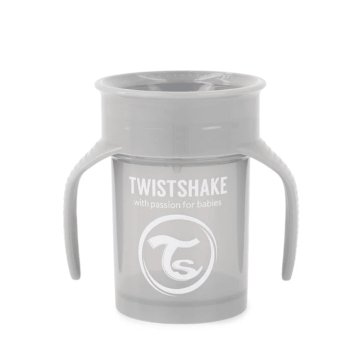 Vaso 360 Twistshake - Gris Pastel
