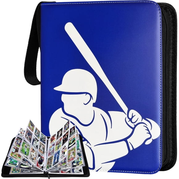 Carpeta Para Cartas De Béisbol De 900 Bolsillos Con Cierre De Cremallera