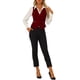 thumbnail image 2 of INSPIRE CHIC Chaleco de Traje de Terciopelo para Mujer Retro Sin Mangas Steampunk Blazer Chaleco Elegante S Burdeos, 2 of 6