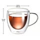 thumbnail image 3 of Pack 2 Tazas De Vidrio Doble Pared Café Té 250 Ml Cappuchino, 3 of 4