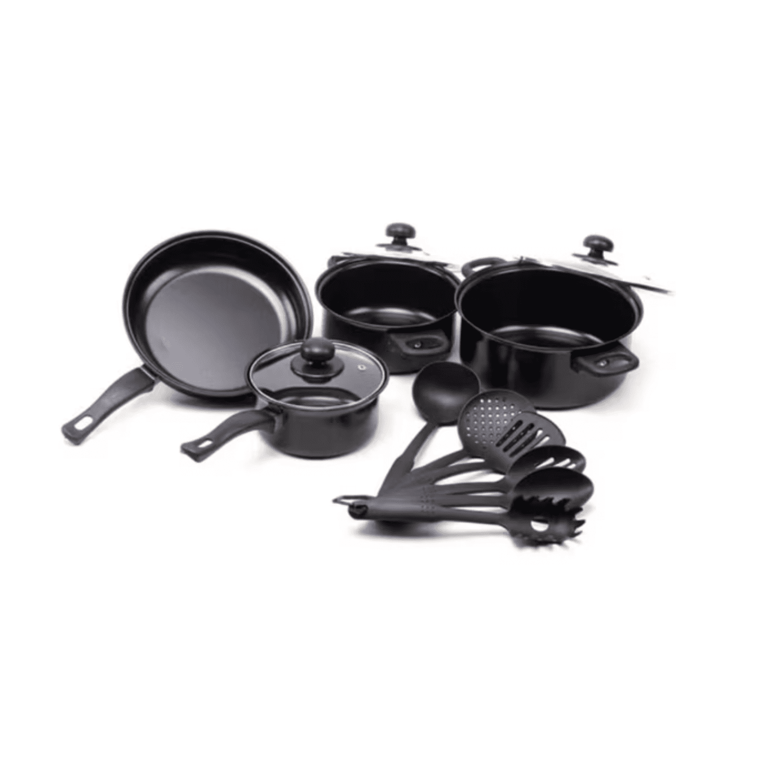 Click Ventas - Batería Ollas Cocina Y Utensilios 13 Piezas Antiadherentes