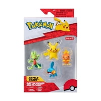 Set 4 Figuras Pokemon Pkw2978 Hoen Coleccionables Rojo