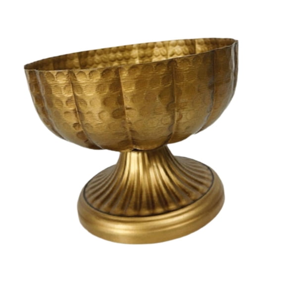 Maceta De Urna Clásica Europea Rústica Para Cafetería, Boda, Oficina, 20 Cm De Profundidad, Color Dorado
