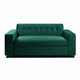 thumbnail image 1 of Sofa Dos Cuerpos Verde Felpa, 1 of 2