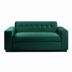 Muebles New - Sofa Dos Cuerpos Verde Felpa