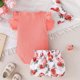 thumbnail image 2 of Conjunto De Body + Short Y Lazo Para Niñas Primavera Verano, 2 of 3