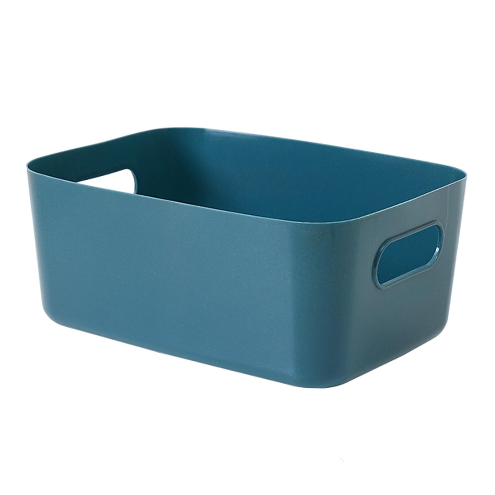 Magideal - Organizador De Estuche De Cosméticos, Organizador Y Almacenamiento De Mesa, Contenedor Portátil Para Artículos Diversos, Soporte De Tocador Multiusos Azul