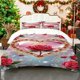 thumbnail image 1 of Gem Heart Shaped Rose 2D Printed Duvet Cover Set Theme Bedding Duvet Cover Pillowcase Set Soft Comfortable Suitable for Home And Be, 1 of 1