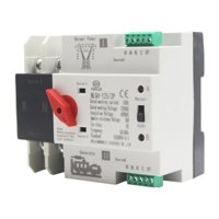 Magideal - Interruptor De Transferencia Automática De Doble Potencia 100A Resistente Al Desgaste Fácil Instalación Carcasa Ignífuga De Alta Seguridad Conmutación 100 A 2 Polos