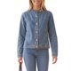 thumbnail image 2 of INSPIRE CHIC Chaqueta de Mezclilla para Mujer Casual de Mangas Largas Lavada con Botones Cuello Redondo Chaquetas de Jean Azul Claro Medio, 2 of 6